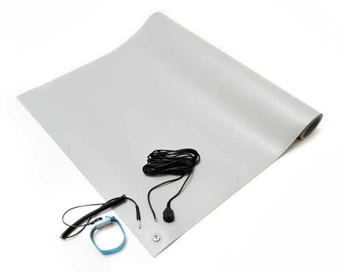 2 Ft. x 3 Ft. Gray Anti-Static General Purpose Mat Kit - Antistatic Mat